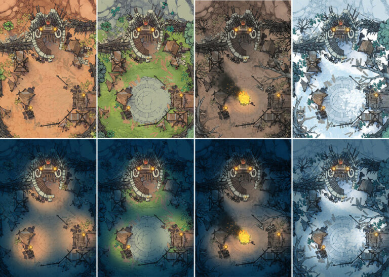 The Goblin Camp Battle Map | 2-Minute Tabletop