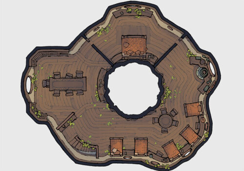 Tree House - Elven - Day - Floor 2 - 15x18