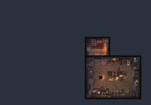 The Twilight Tavern battle map by 2-Minute Tabletop