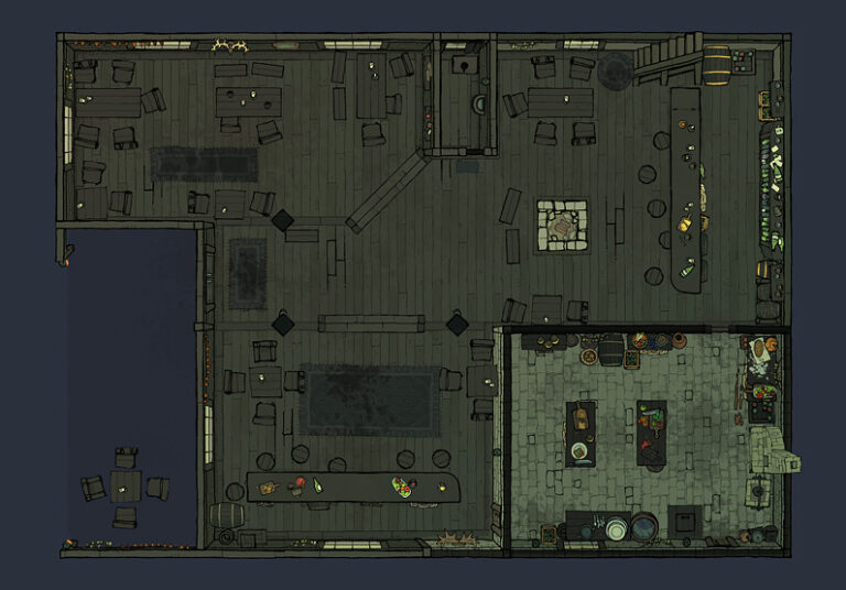 The Twilight Tavern Pack | Maps & Assets by 2-Minute Tabletop