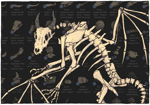 Monster Bone Map Assets - Preview A