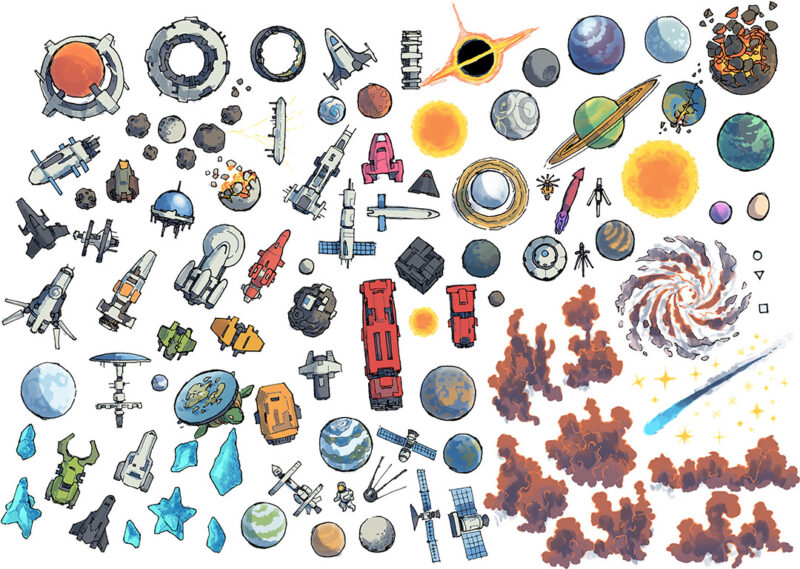 Wonderdraft Space Symbols - Large Preview