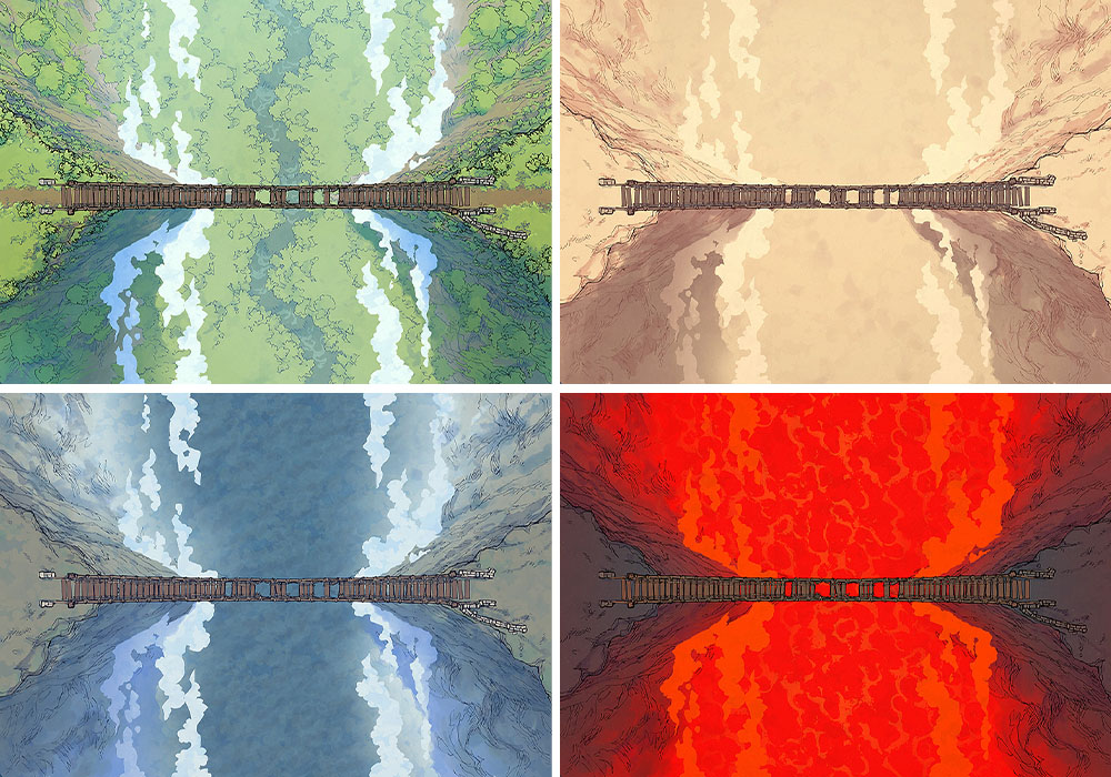 The Rickety Rope Bridge Pack Maps & Assets