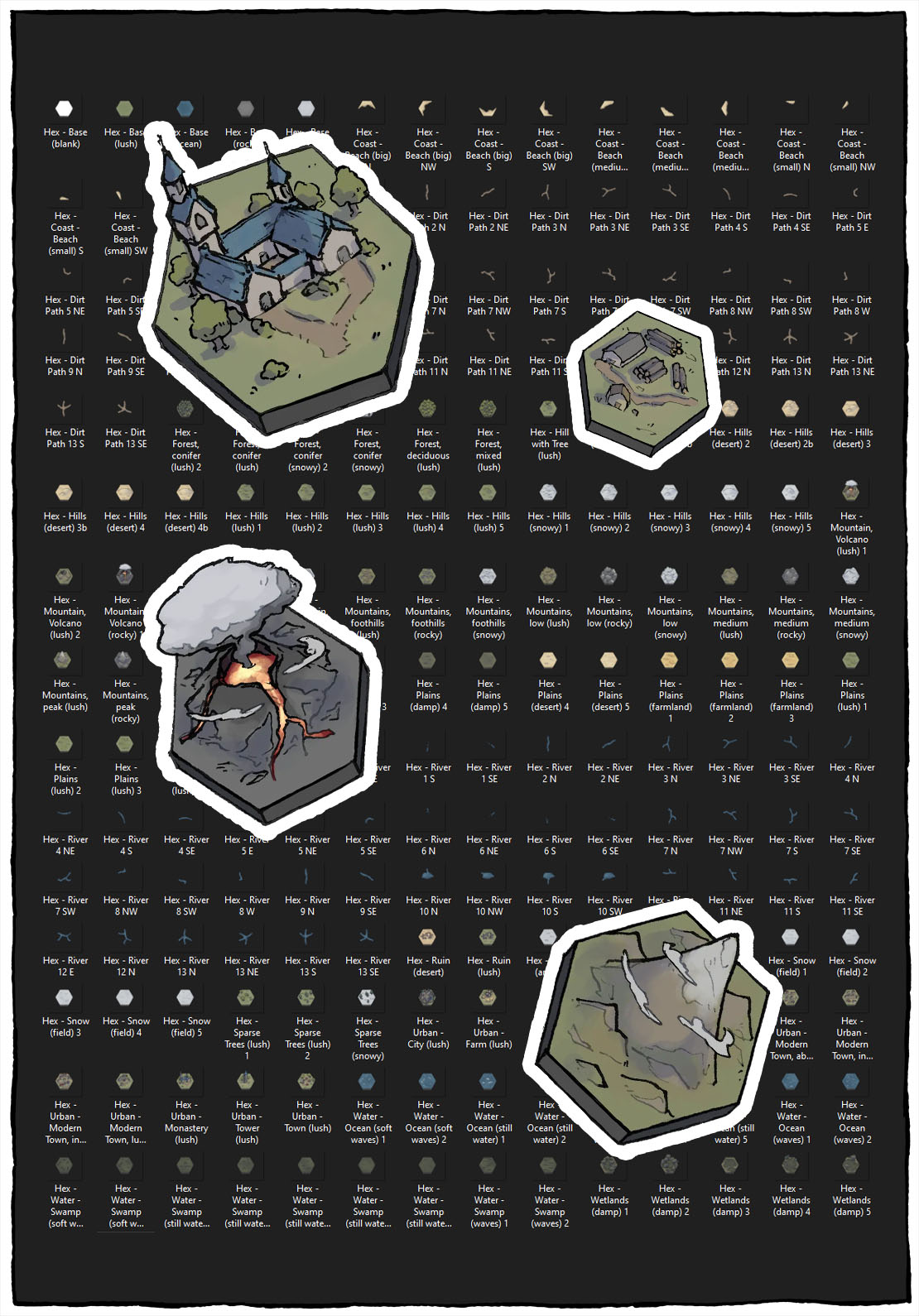 World Map Hex Tiles | 2-Minute Tabletop