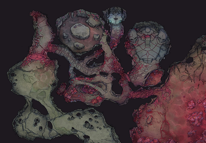 The Living Depths Pt.1 Battle Map | 2-Minute Tabletop