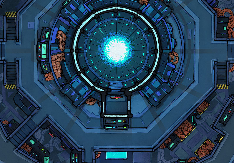Power Core Battle Map by 2-Minute Tabletop | 2 Maps