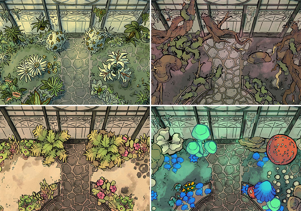 The Greenhouse Pack | 8 Maps | 37 Plant Assets