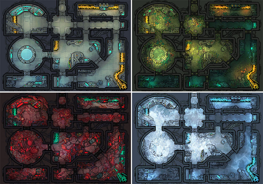 The Cosmic Lab Pack | 8 Maps | 165 Assets