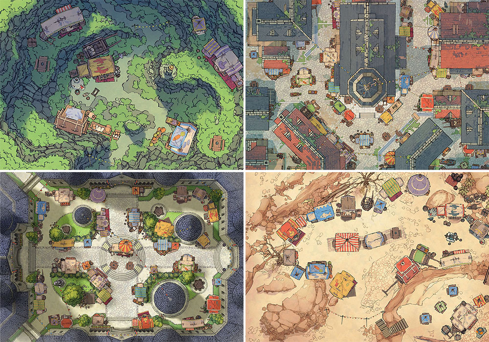 The Marketplace Map Assets Pack | 8 Maps | 170 Assets